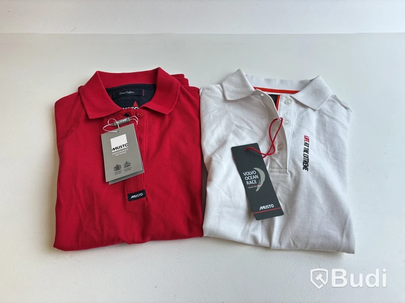 2 st. Piké t-shirts Musto, olika modeller, stl. 38